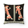 Bessie McCoy Faux Suede Square Pillow