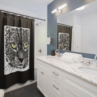 Kitty Face Shower Curtains