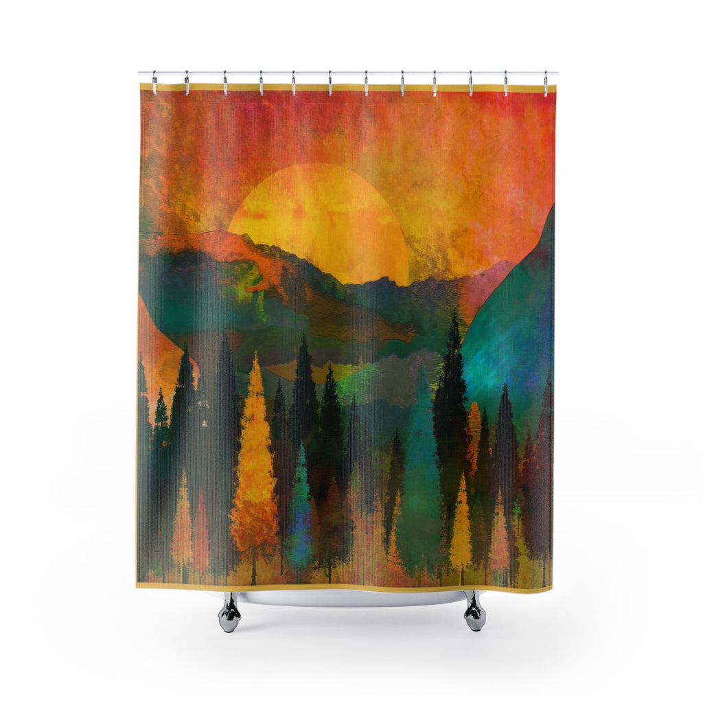 Fall in the Mountains Shower Curtain