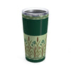 Brown Reeds on Green Tumbler 20oz