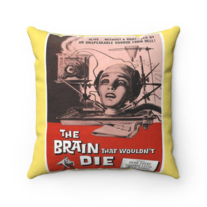 The Brain That Wouldn’t Die Faux Suede Square Pillow Case