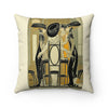 Gossiping Ladies Faux Suede Square Pillow