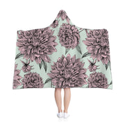 Giant Pink Mums Hooded Blanket