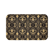 Black and Gold Bath Mat