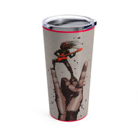 Rocker with Red Guitar Tumbler 20oz