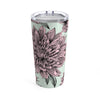 Giant Pink Mums on Green Tumbler 20oz