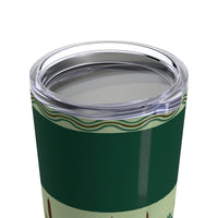 Brown Reeds on Green Tumbler 20oz