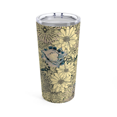 Yellow Flower Abstract Tumbler 20oz