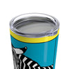 Zebra on Yellow Tumbler 20oz