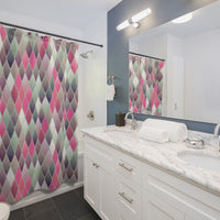 Diamond Tile Shower Curtain