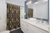 Black and Gold Shower Curtain