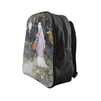 Maiden With Deer School Backpack