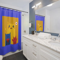 Abstract Cats Shower Curtains