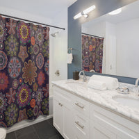 Colorful Hippie Flower Shower Curtain