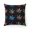 Weed Spun Polyester Square Pillow