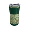 Brown Reeds on Green Tumbler 20oz