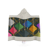 Colorful Hanging Ornaments Hooded Blanket