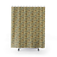 Golden Diamond Shower Curtain