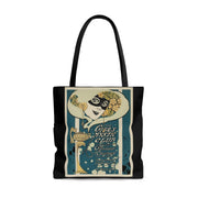 Girls Mystic Club on Black Tote Bag