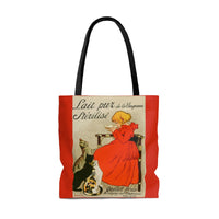 Girl Drinking Milk With Cats Tote Bag