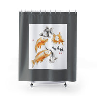 Chinese Carp Shower Curtains