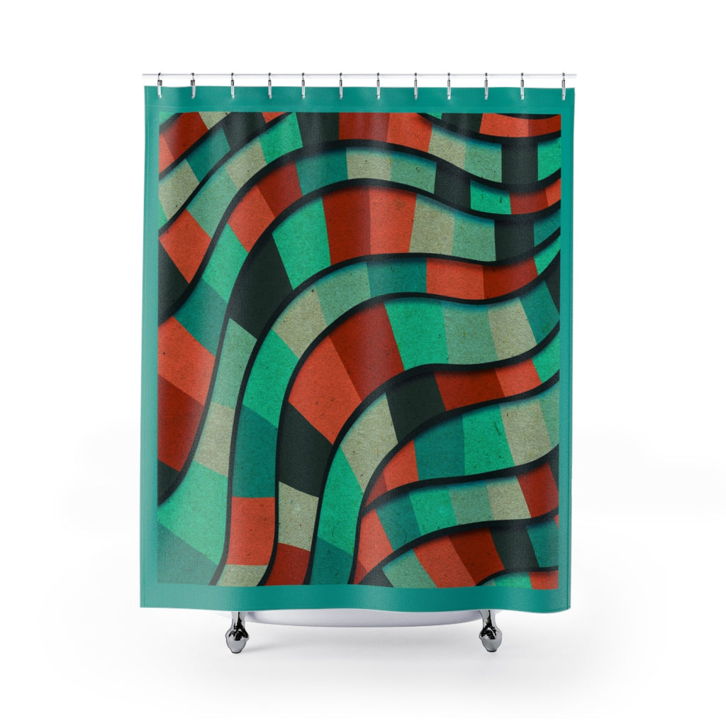 Mosaic Path Shower Curtains