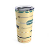 Vertical Arrows on Yellow Tumbler 20oz