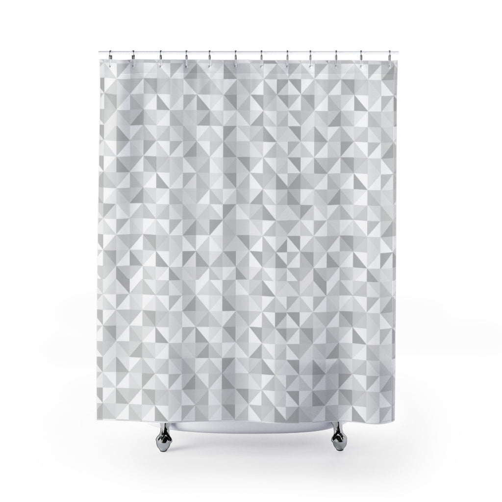 Gray Abstract Shower Curtains