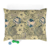 Golden Yellow Floral Pet Bed