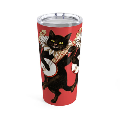 Dancing Cat with Banjo Tumbler 20oz