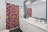 Colorful Psychedelic Blocks Shower Curtains