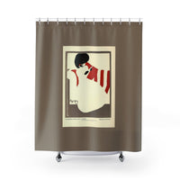 Lady Reading Shower Curtains