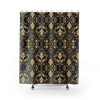 Black and Gold Shower Curtain