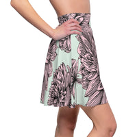 Giant Pink Mums Women's Skater Skirt