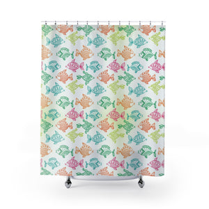 Colorful Fishies Shower Curtain