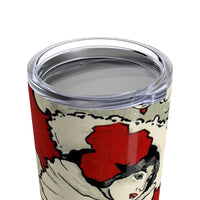 Woman in Red Hat Tumbler 20oz