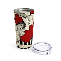 Woman in Red Hat Tumbler 20oz