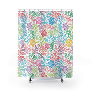 Floral Scrolls Shower Curtain