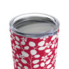 White Branches on Red Tumbler 20oz