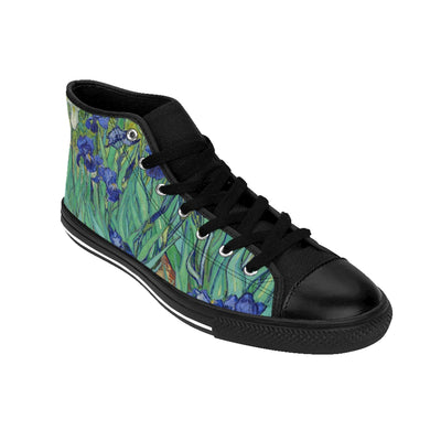 Women's High-top Sneakers in Van Gogh Irises