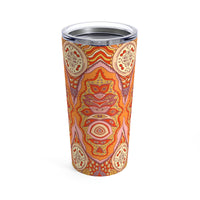 Orange Hippie Mandala Tumbler 20oz