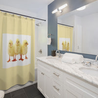 Cute Yellow Chicks Shower Curtain