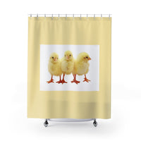 Cute Yellow Chicks Shower Curtain