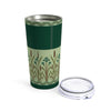 Brown Reeds on Green Tumbler 20oz