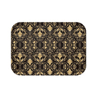 Black and Gold Bath Mat