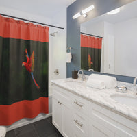 Red Bird Shower Curtains