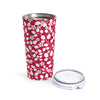 White Branches on Red Tumbler 20oz