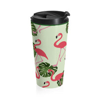 Pink Flamingo Stainless Steel Travel Mug