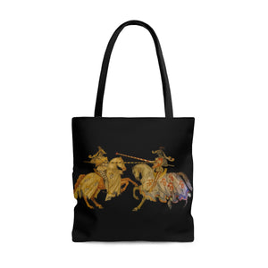 Jousting Knight Tote Bag