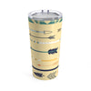 Vertical Arrows on Yellow Tumbler 20oz